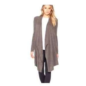 Barefoot Dreams Brown Taupe Cozychic Lite Calypso Long Cardigan 903 Size L/XL